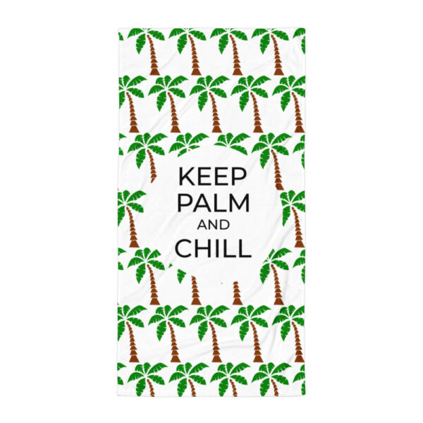 Handtuch “Keep palm and chill”